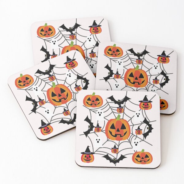 Item preview, Pumpkins, Candy Corns, and Bats  Halloween Pattern  designed and sold by buzz1days.