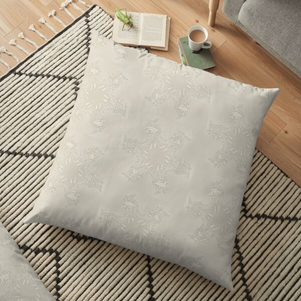 Sand Leafy Sea Dragon Floor Pillow