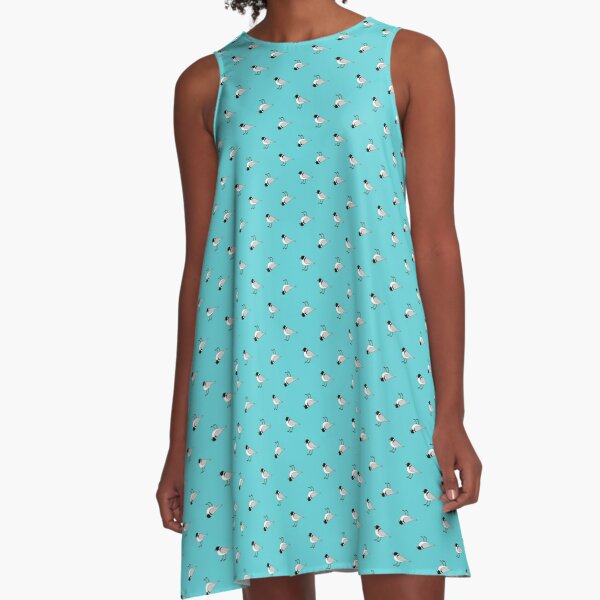 Orderly Hoodies (aqua) A-Line Dress