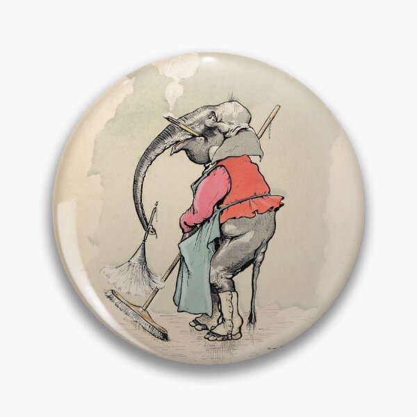 Item preview, Elephant Boy: House Cleaning by A. Vimar 1906 designed and sold by ebrawne.
