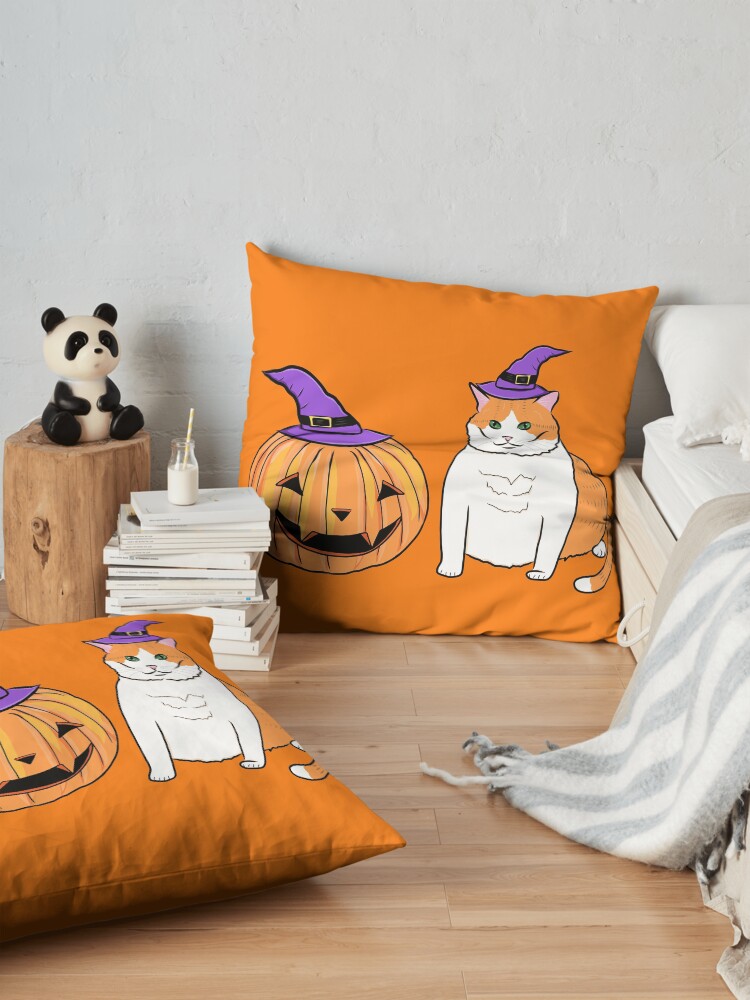 Alternate view of Halloween Pumpkin Familiars Floor Pillow