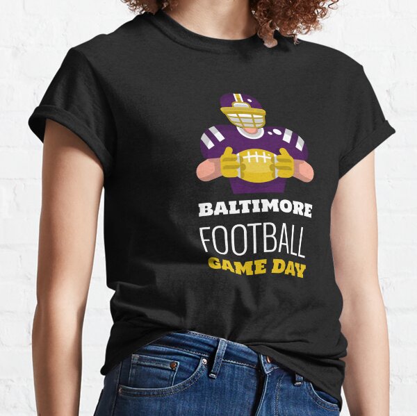 Ravens Football Shirt Skyline Football Team Unisex Long Sleeve