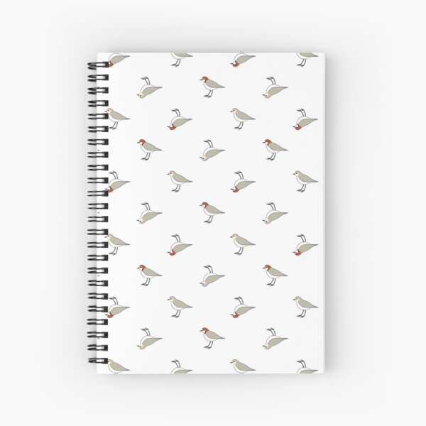 Orderly Red-caps (white) Spiral Notebook