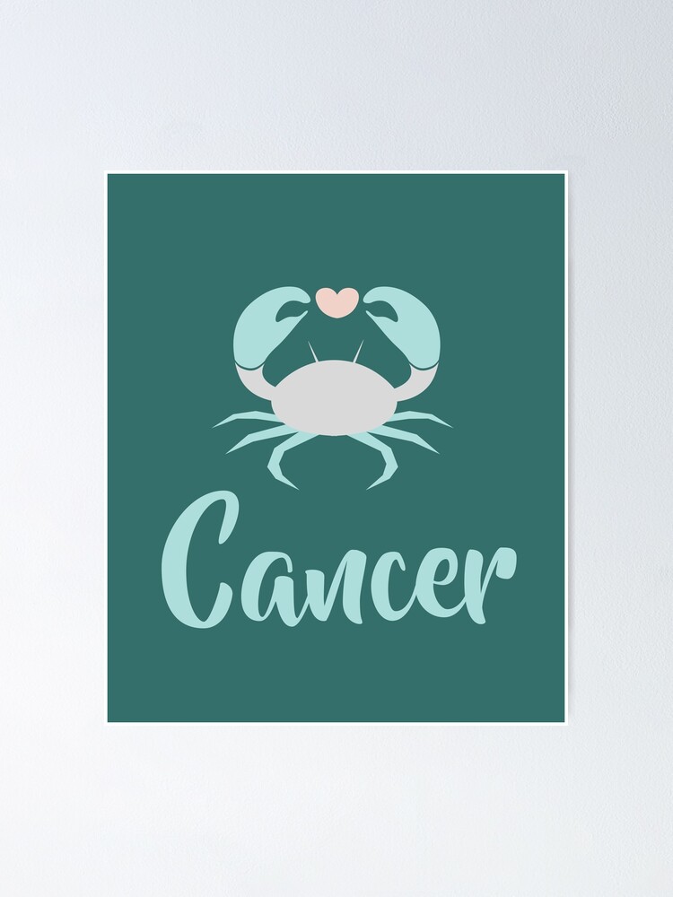 Cancer June 21 July 22 Water sign Zodiac symbols Poster