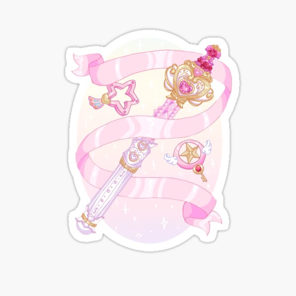 Vista previa del artículo con la obra «Varita mágica y llave de estrella de Girl Fighter», diseñado y vendido por PopsugarUnicorn.