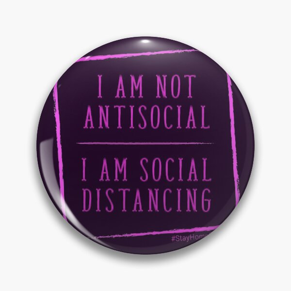 Item preview, I Am Not Antisocial I am Social Distancing Pinky designed and sold by aventi24.