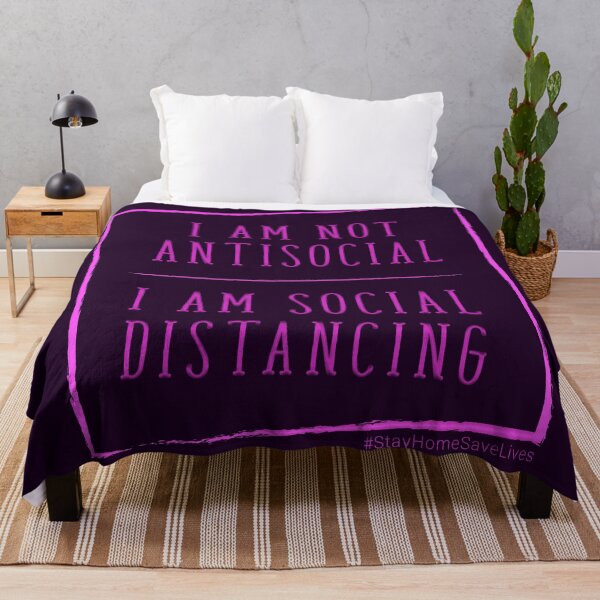 Item preview, I Am Not Antisocial I am Social Distancing Pinky designed and sold by aventi24.
