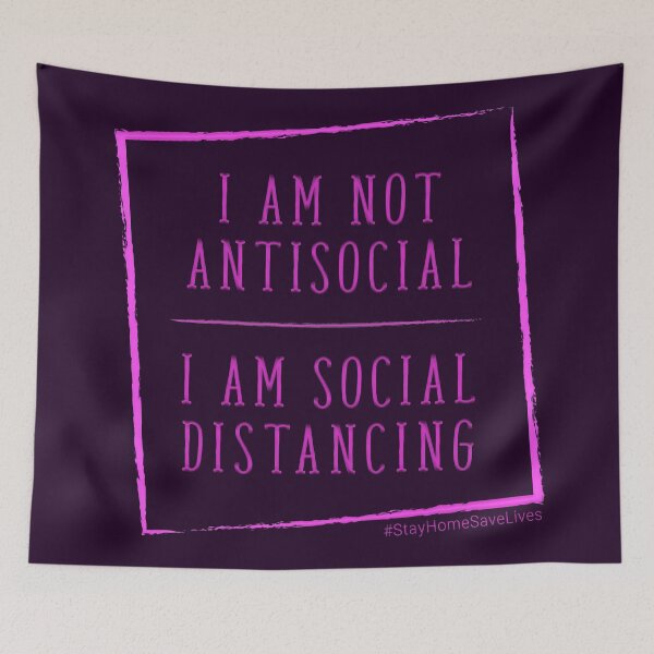 Item preview, I Am Not Antisocial I am Social Distancing Pinky designed and sold by aventi24.