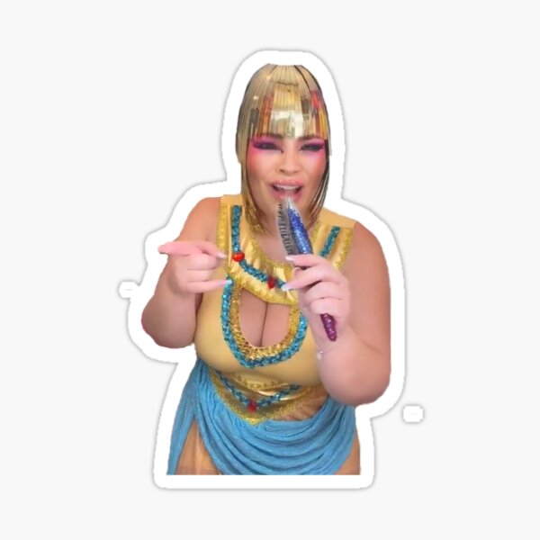 Trisha Paytas King Tut Tik Tok Sticker By Tension Redbubble