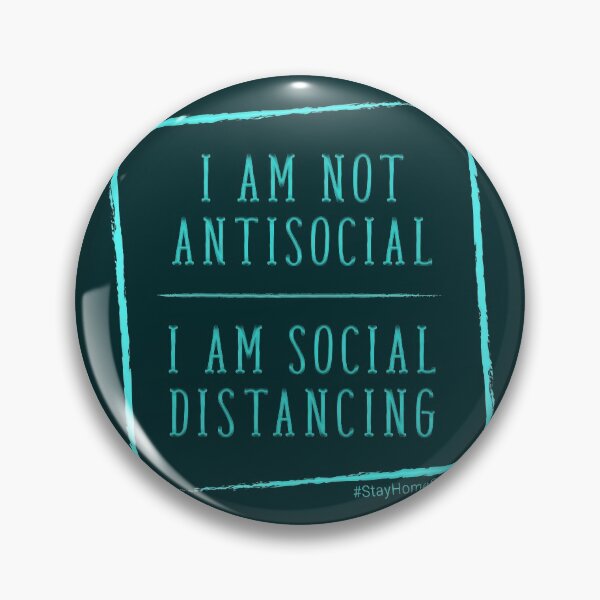 Item preview, I Am Not Antisocial I am Social Distancing Blues designed and sold by aventi24.