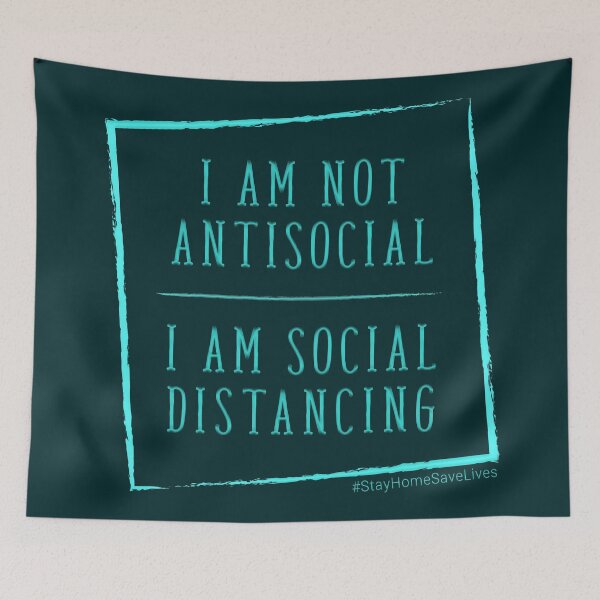 Item preview, I Am Not Antisocial I am Social Distancing Blues designed and sold by aventi24.