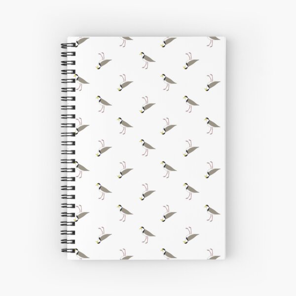 Orderly Lapwings (white) Spiral Notebook