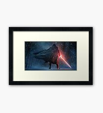 Kylo Ren Watercolor 2 Framed Print