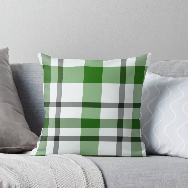 Item preview, Green Black White Plaid Pattern designed and sold by LifestylePrints.