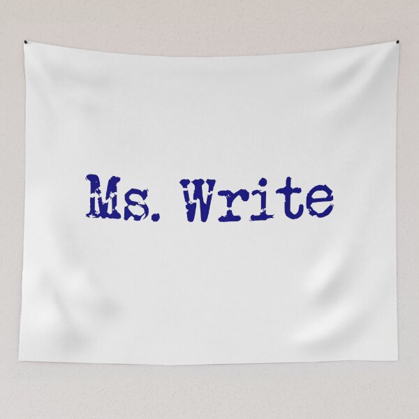 Item preview, Ms. Write in Navy designed and sold by TeaRoseWriter.