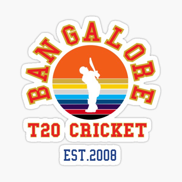 Bangalore T-20 Cricket in India 2021 Sticker