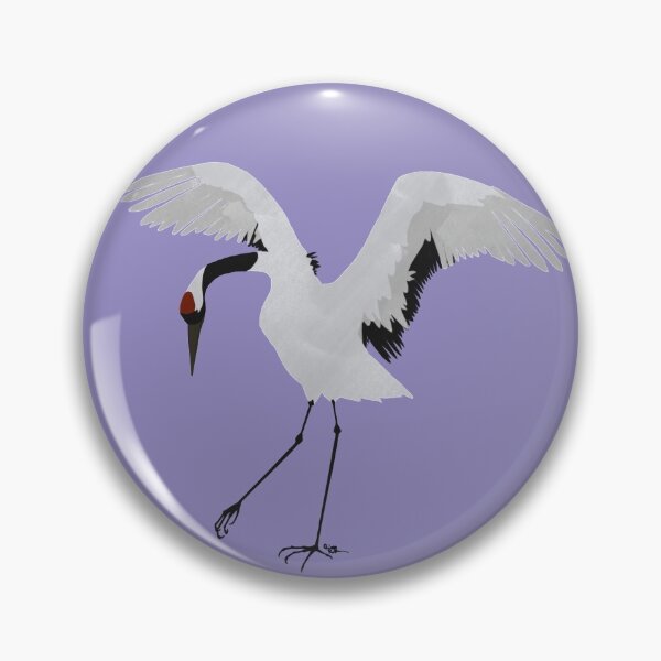 Item preview, Red Crowned Crane designed and sold by Salem Scribbles.