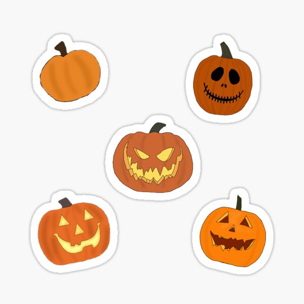 Bulk 144 Pc. Goofy Jack-O'-Lantern Face Stickers