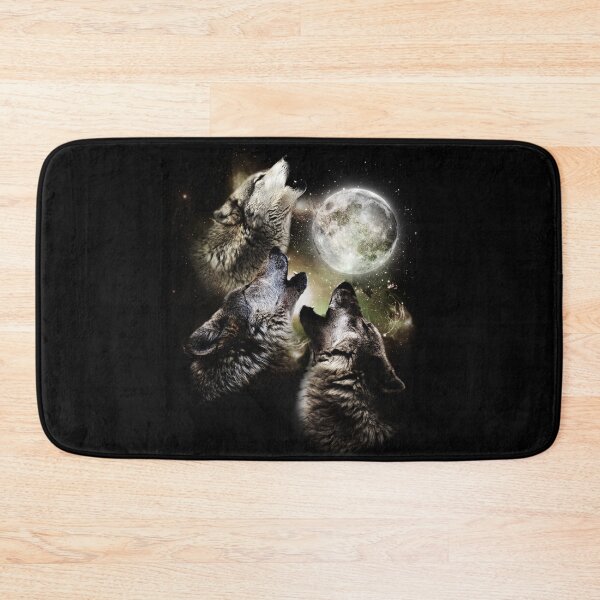 Item preview, Three wolves howling at the moon designed and sold by gtcdesign.