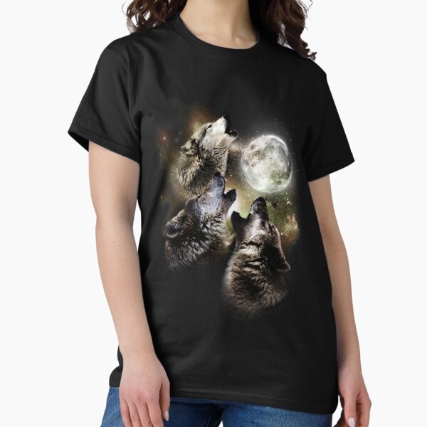 Item preview, Three wolves howling at the moon designed and sold by gtcdesign.
