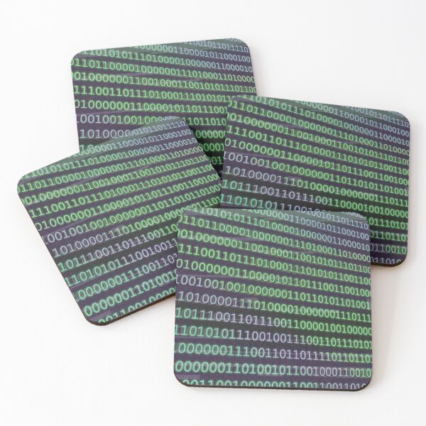 Item preview, Retro Vaporwave Binary Code designed and sold by JustALezbean.