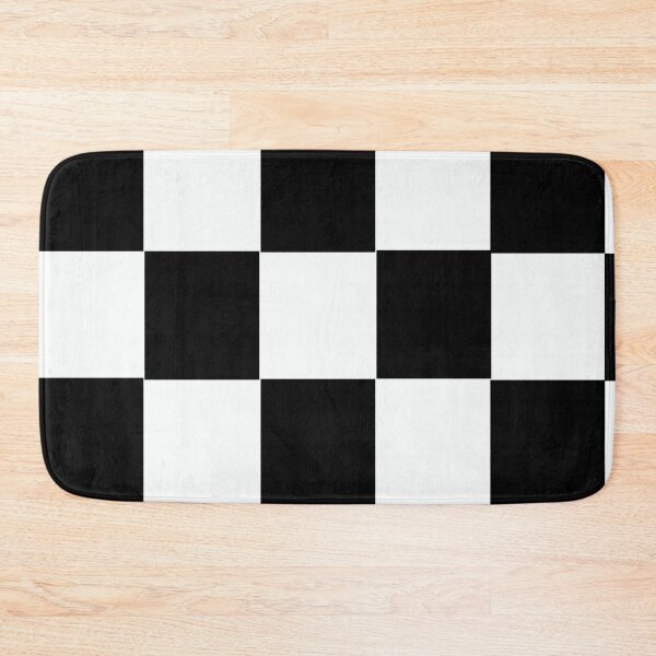 Item preview, Black White Tiles Chess Pattern designed and sold by LifestylePrints.