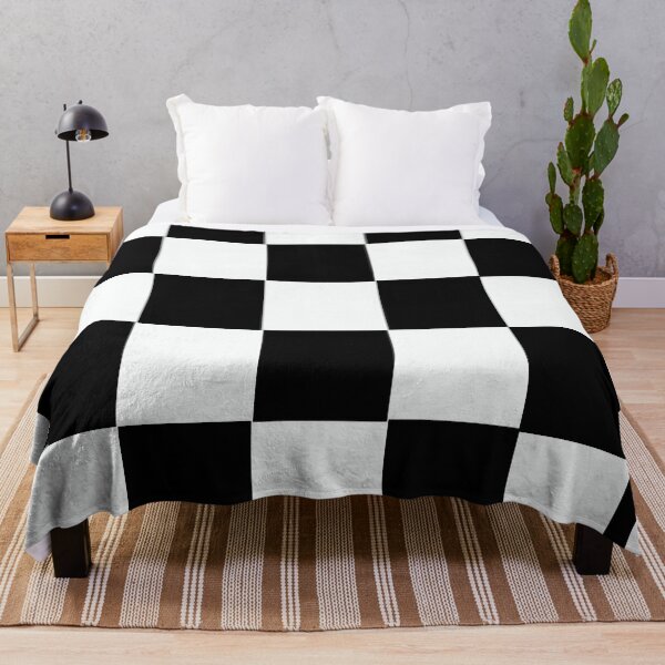 Item preview, Black White Tiles Chess Pattern designed and sold by LifestylePrints.