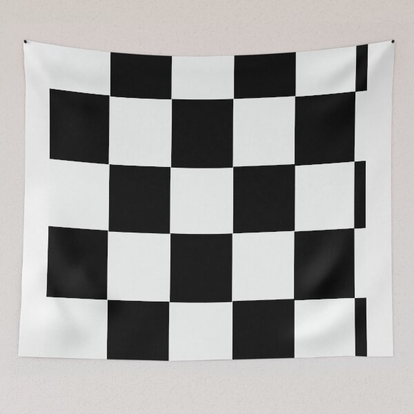 Item preview, Black White Tiles Chess Pattern designed and sold by LifestylePrints.