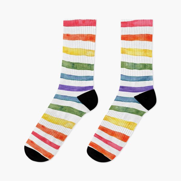 Item preview, Watercolor Rainbow Stripe - Vibrant Rainbow Stripes - Rainbow Clothing and Decor designed and sold by Angelina Meyer.