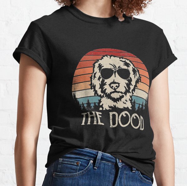 Vintage Goldendoodle The Dood Dad Mom Kids Classic T-Shirt