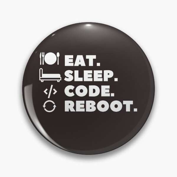 Item preview, Eat, Sleep, Code, Reboot merch (Livelihood merch) designed and sold by Wanderers'  Arcadia.