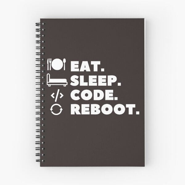 Item preview, Eat, Sleep, Code, Reboot merch (Livelihood merch) designed and sold by Wanderers'  Arcadia.