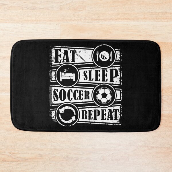 Item preview, Eat Sleep Soccer Repeat designed and sold by HLHStudio.