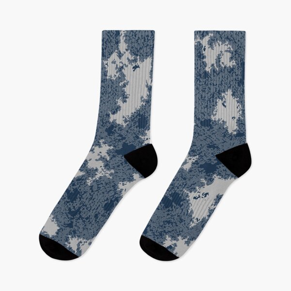 Item preview, Winter Camo Poster Edges Camouflage Patterns in Blue Shades designed and sold by ShopieHome.