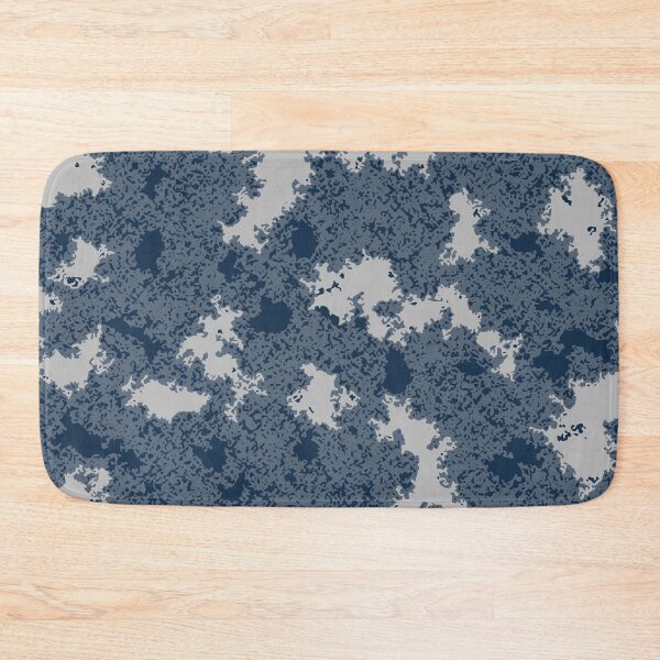 Item preview, Winter Camo Poster Edges Camouflage Patterns in Blue Shades designed and sold by ShopieHome.