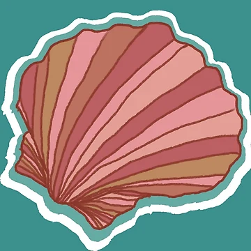 Artwork thumbnail, Clam Shell Sticker by MacTavishCraftz