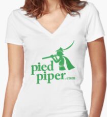 Silicon Valley's Pied Piper Shirt Women's Fitted V-Neck T-Shirt