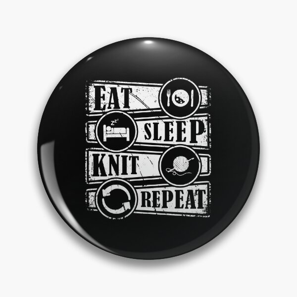 Item preview, Eat Sleep Knit Repeat designed and sold by HLHStudio.