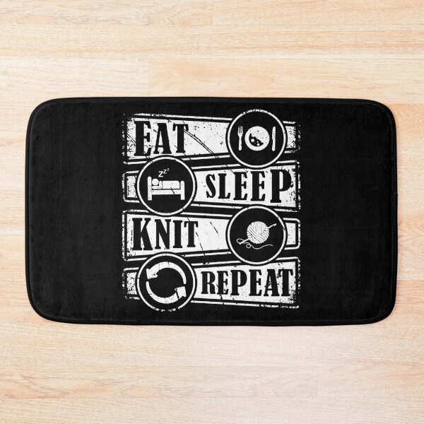 Item preview, Eat Sleep Knit Repeat designed and sold by HLHStudio.