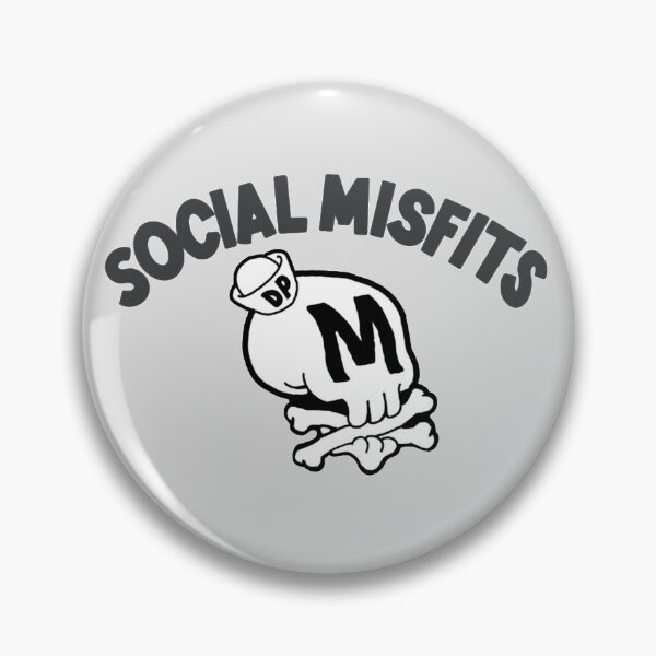 Item preview, Social Misfits Skull designed and sold by ropedrazac.