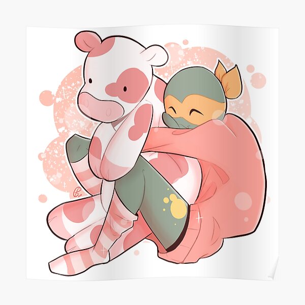 Rottmnt Strawberry Cow Mikey Poster