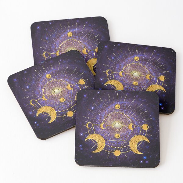 Item preview, Wiccan full moon cycle star Powerful witchcraft Spell- Make your Wish! designed and sold by Red Witch Art.