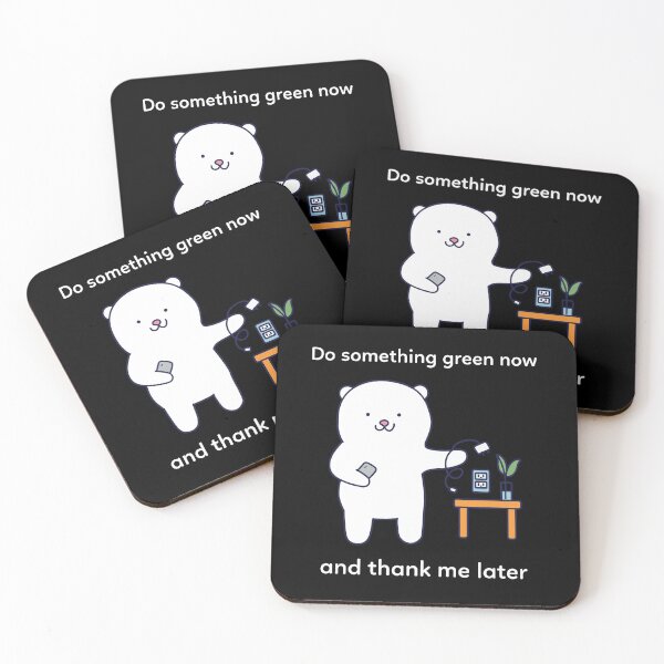 Item preview, Polar Bear being eco-friendly, Do something green today and thank me later designed and sold by Happy-PrintZ.