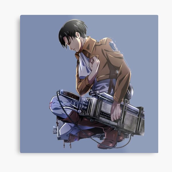 Levi Metal Prints Redbubble - how to do the salute in attack on titan roblox