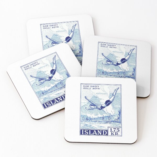 Item preview,  1955 ICELAND Water Sports Postage Stamp designed and sold by retrographics.