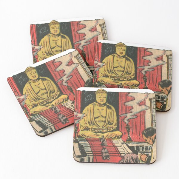 Item preview, Buddha Temple - Vintage Retro Pop Art Comic designed and sold by elevens.