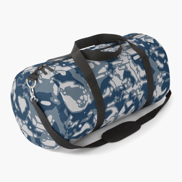 Item preview, Winter Camouflage Distorted Glass Blocks Patterns in Blue Shades designed and sold by ShopieHome.