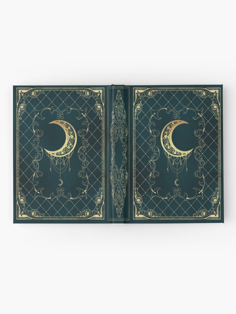 Thumbnail 2 of 3, Hardcover Journal, Magic moon spell book designed and sold by ArtStyleAlice.