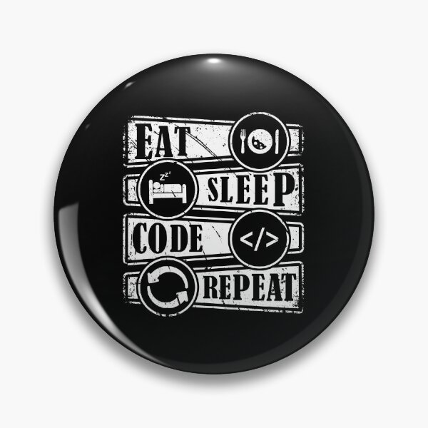 Artikelvorschau, Eat Sleep Code Wiederholen entworfen und verkauft von HLHStudio.