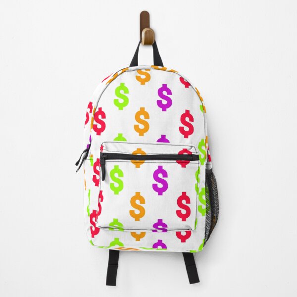 Item preview, Multicolored dollar sign pattern on white background designed and sold by Stéphane Thirion.